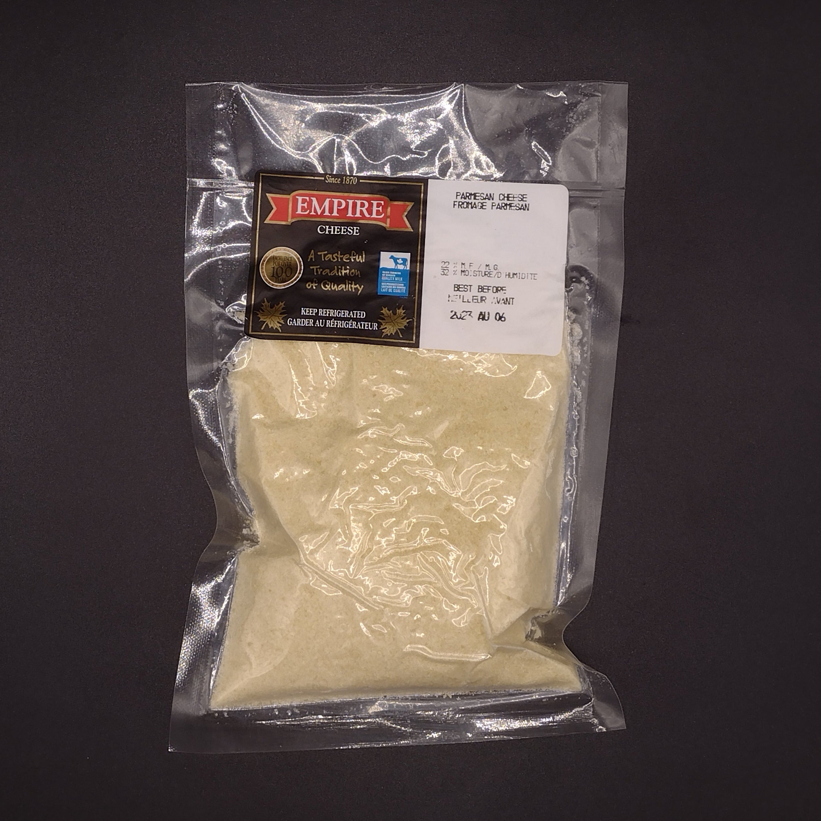 bag of grated parmesean