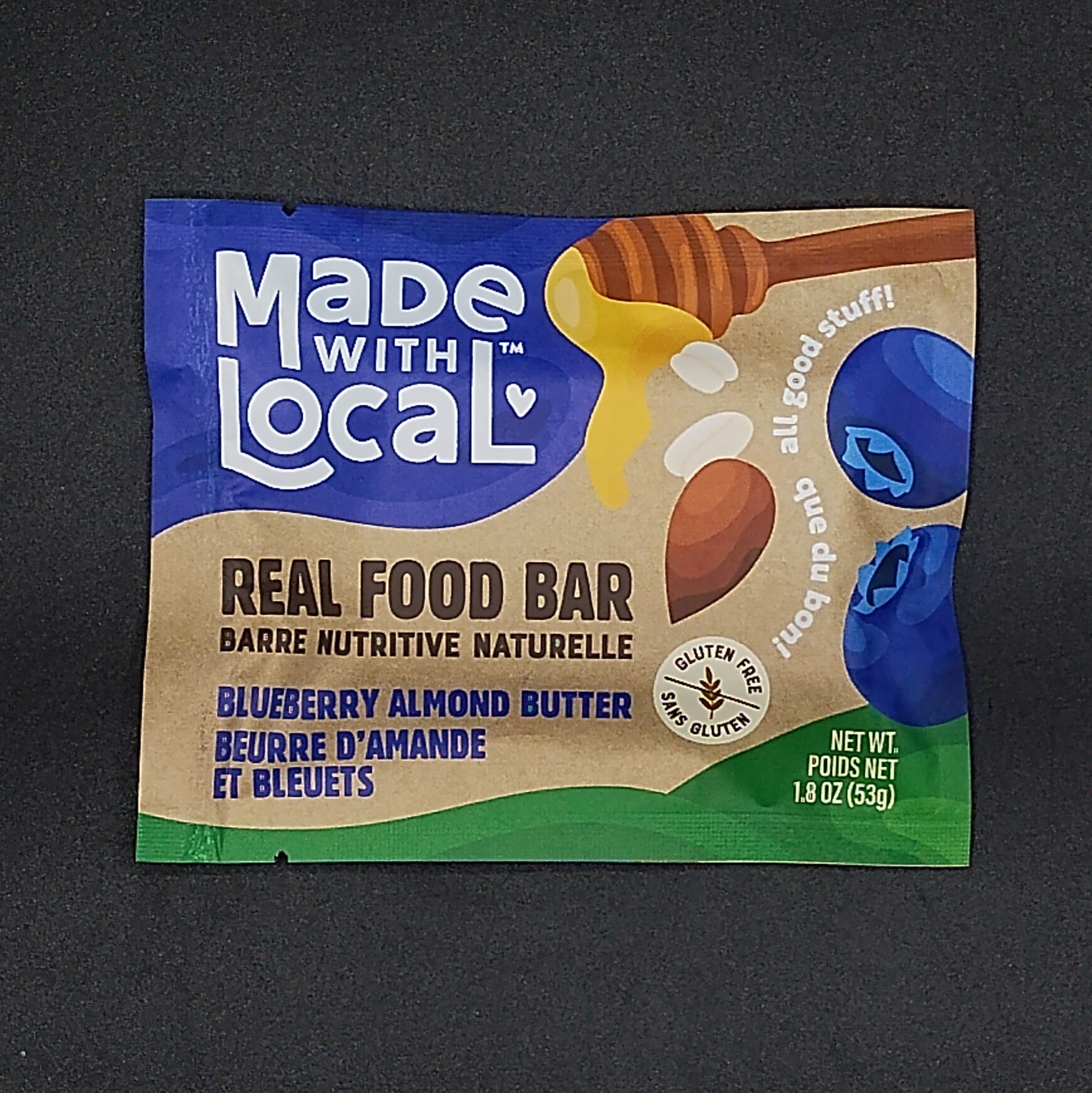 Granola Bar, Real Food - Blueberry Almond Butter