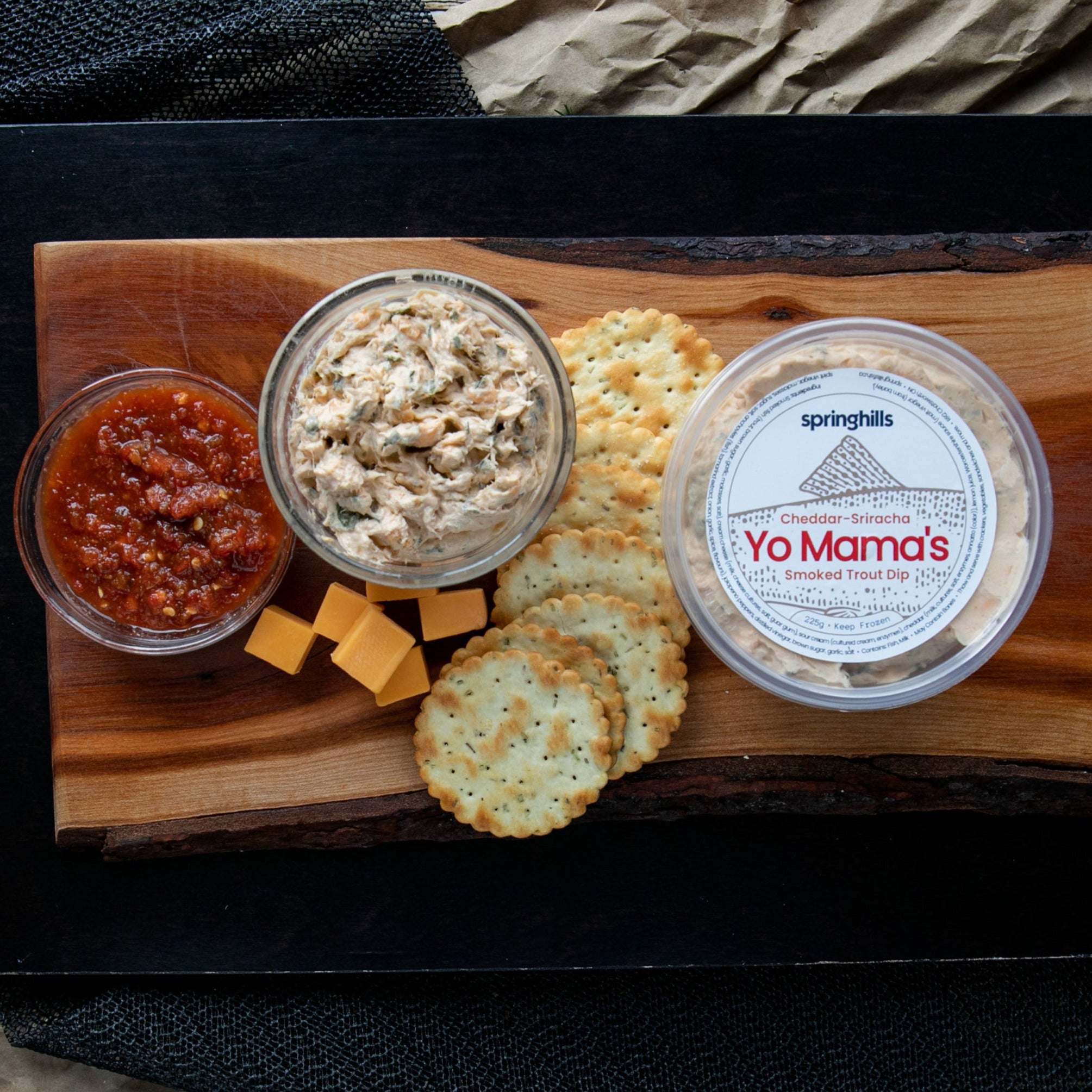 Smoked Trout Dip, Yo Mama's Sriracha-Cheddar (225g)