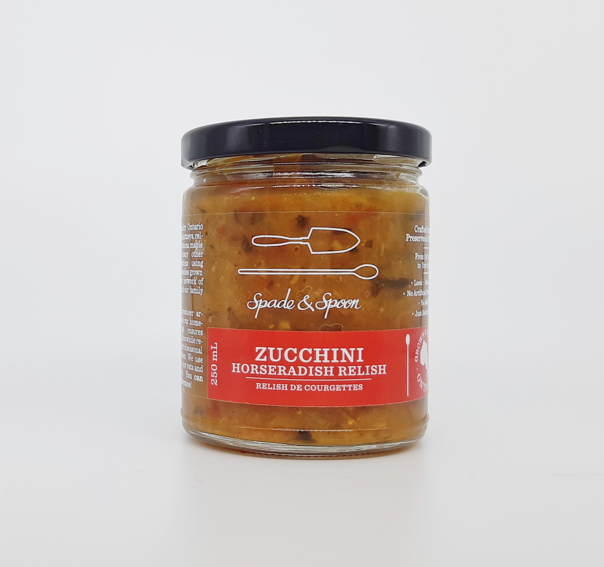 jar of zucchini horseradish relish