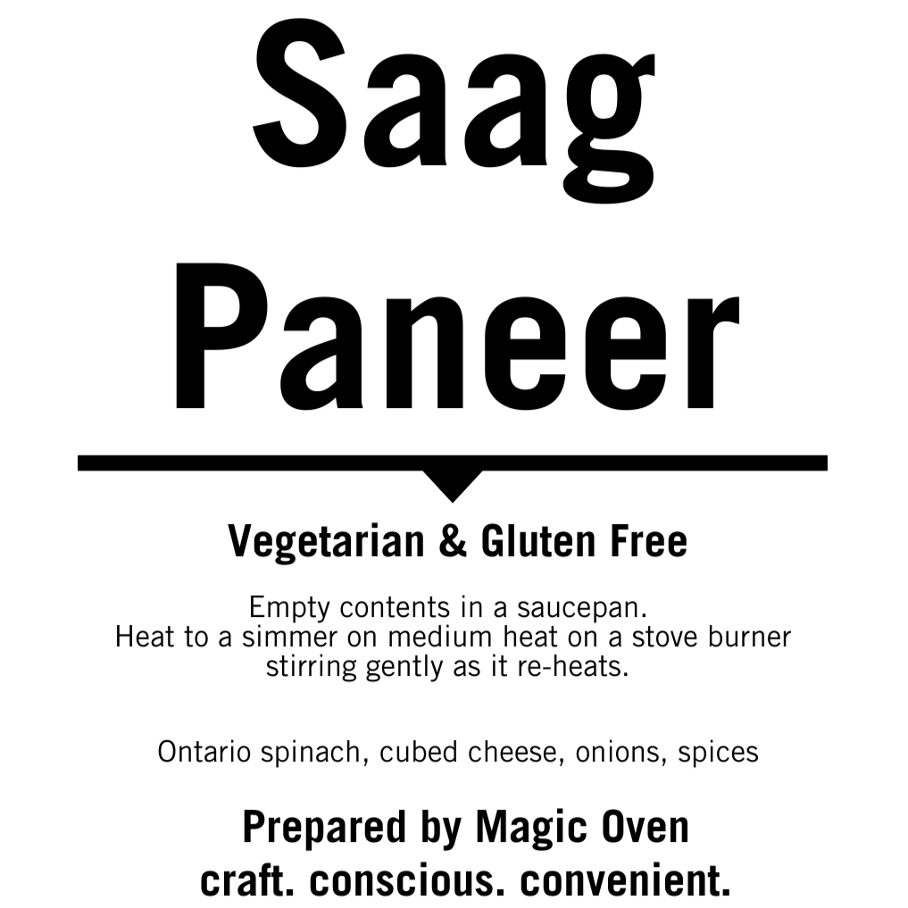saag paneer ingredients