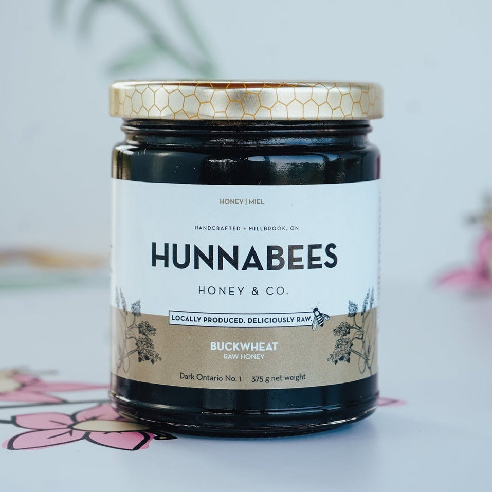 Jar of Hunnabees Buckwheat Honey
