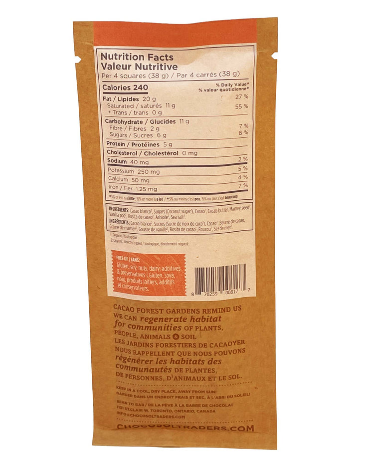 nutritional info for jaguar crunch chocolate bar