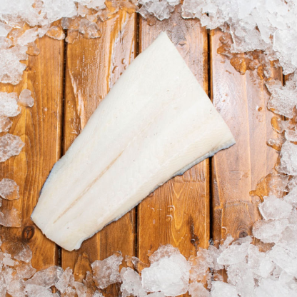 Turbot Fillet on ice.
