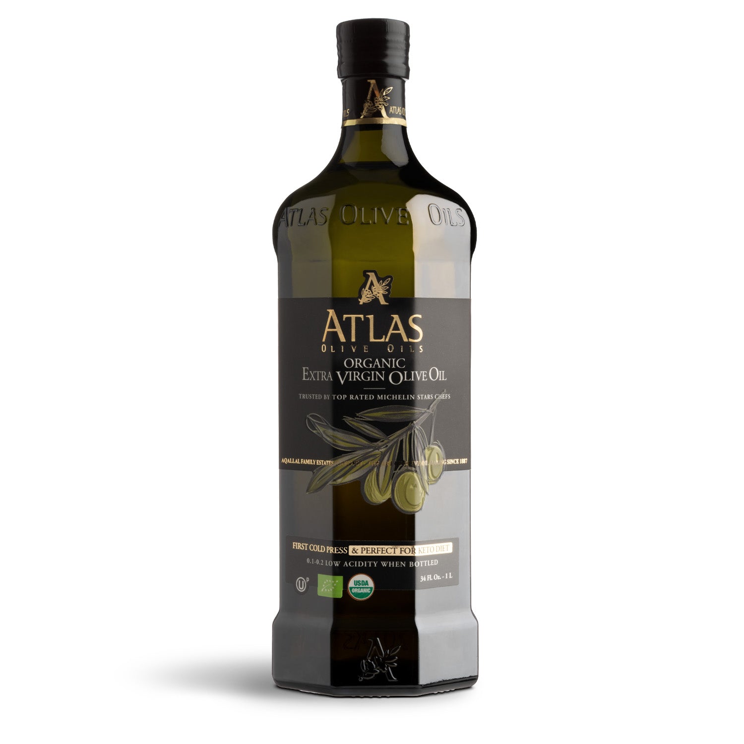 Olive Oil, Organic Cold-Pressed Extra Virgin (750 mL)