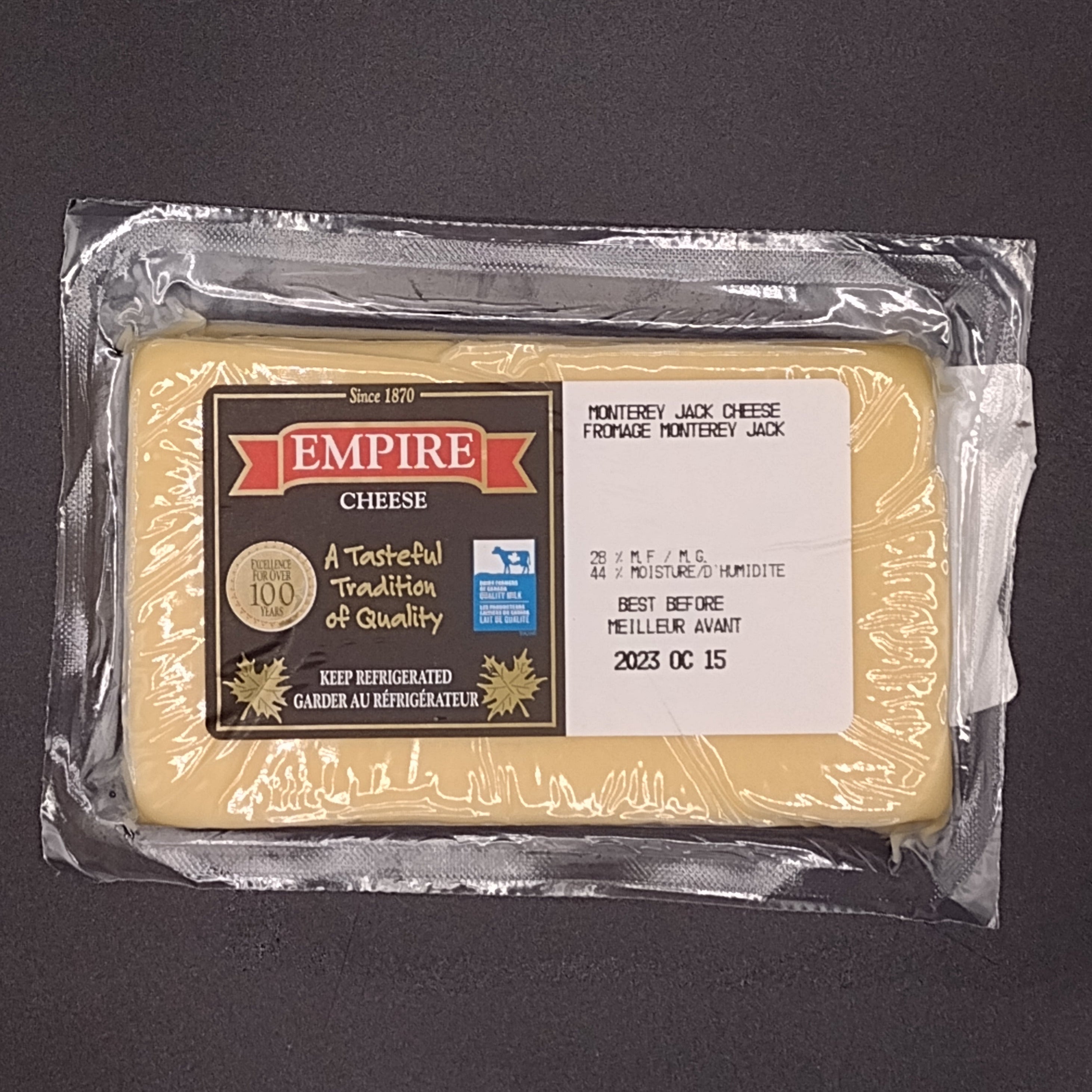 package of monterey jack cheese