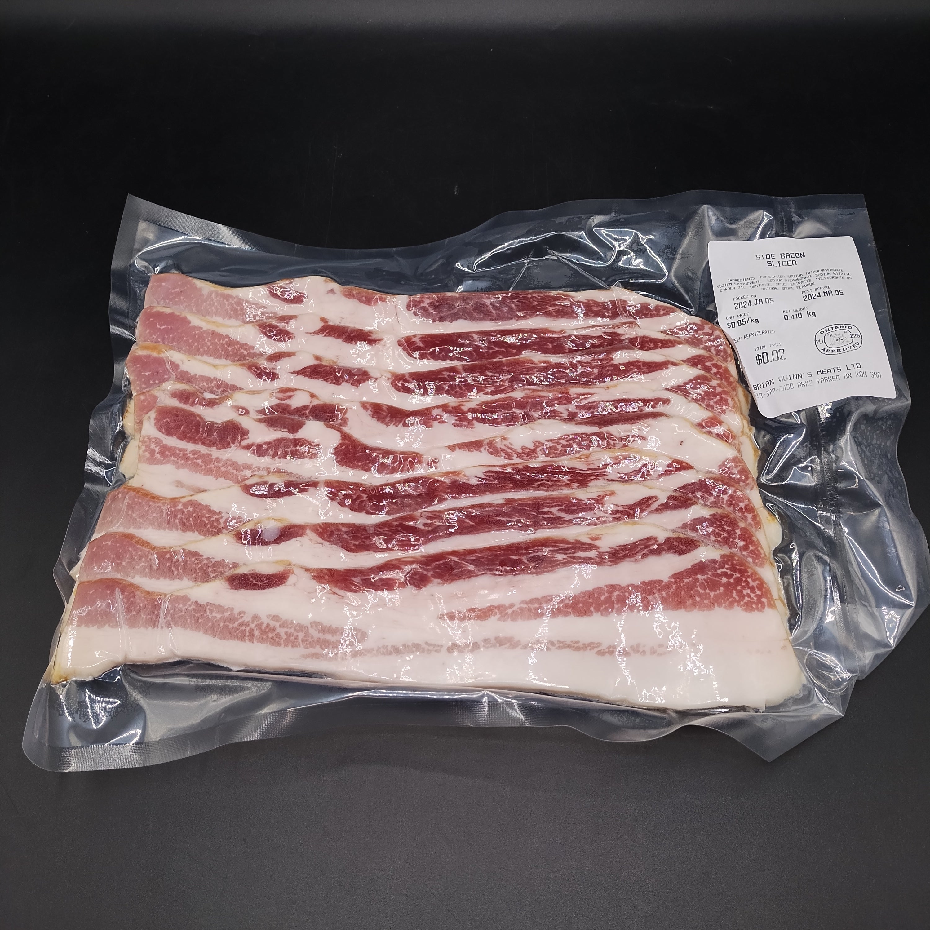 Bacon, Pork (Sliced)