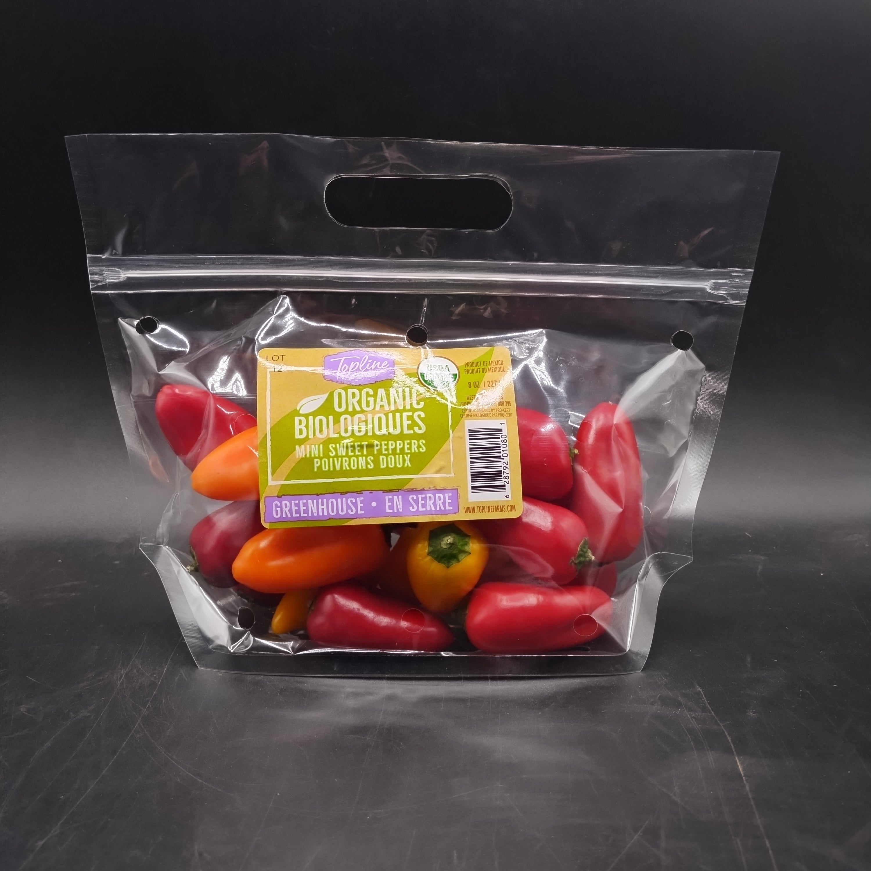 Peppers, Mixed Colour Sweet Organic (227g)