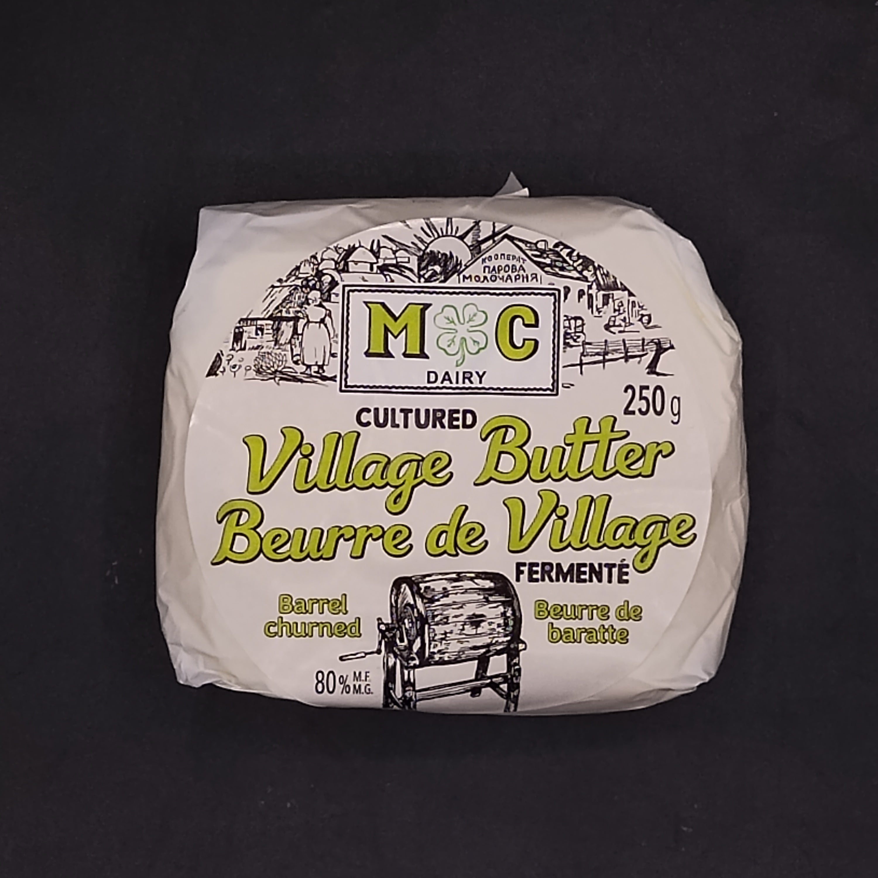 Butter, Barrel-Churned Village Cultured (250g)