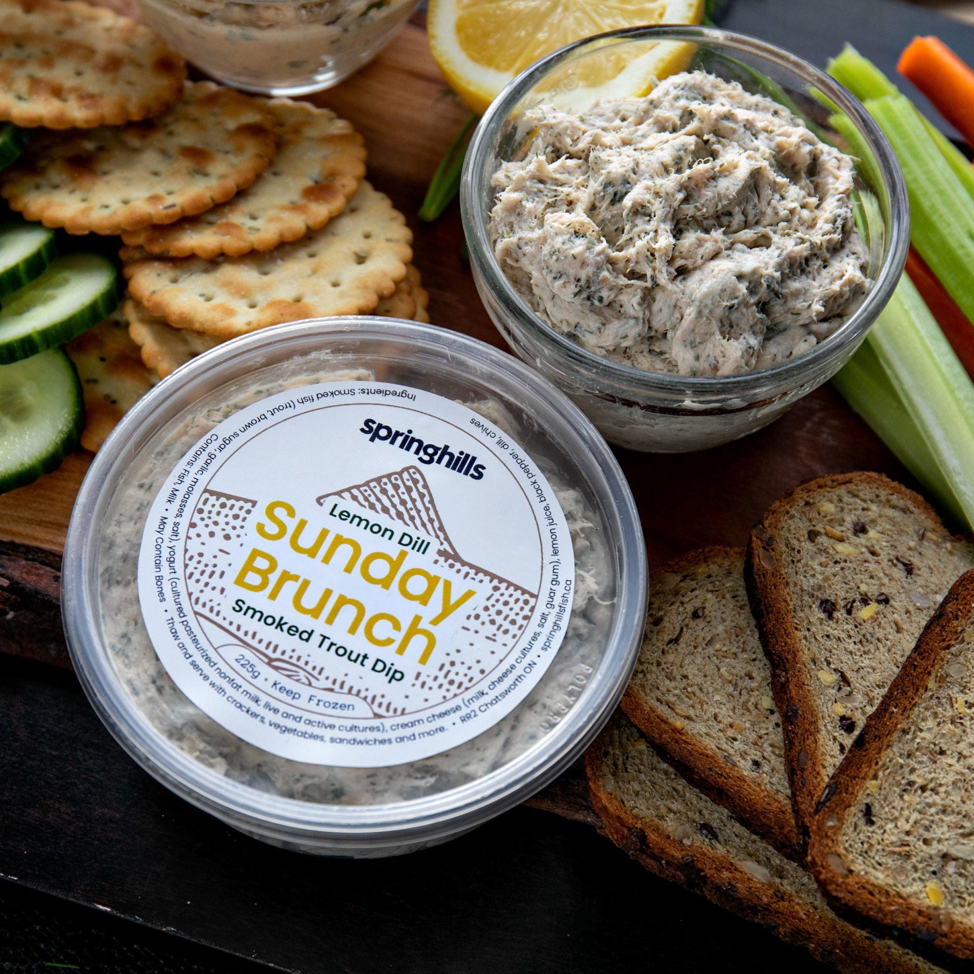Smoked Trout Dip, Sunday Brunch Lemon-Dill (225g)