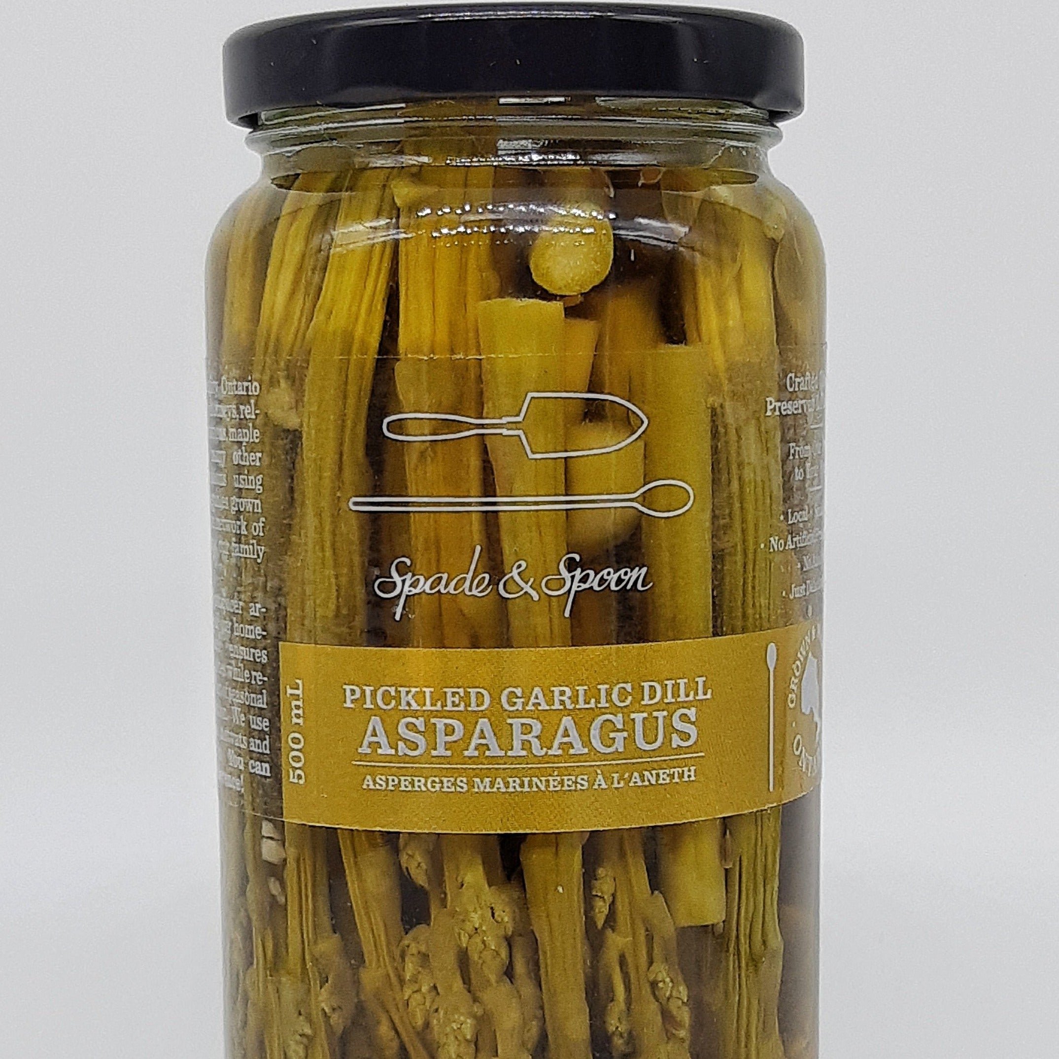 Jar of Pickled Garlic Dill Asparagus
