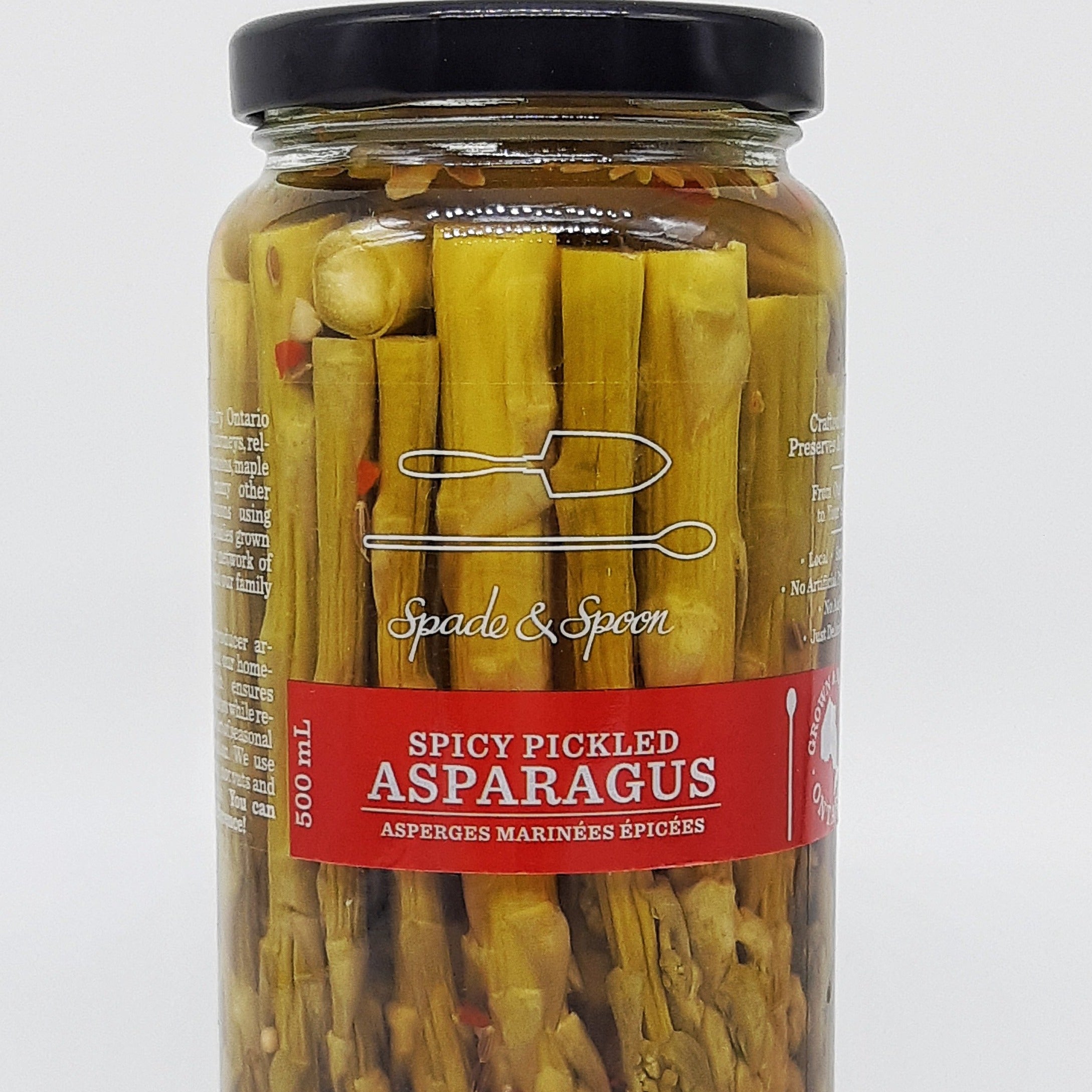 Jar of Spicy Pickled Asparagus