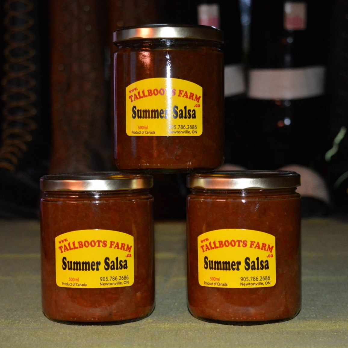 3 jars of summer salsa