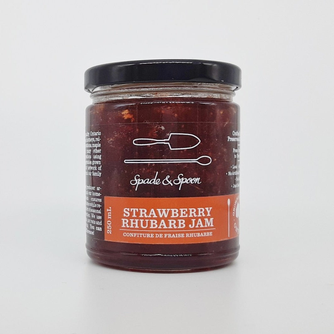 Jar of Strawberry Rhubarb Jam