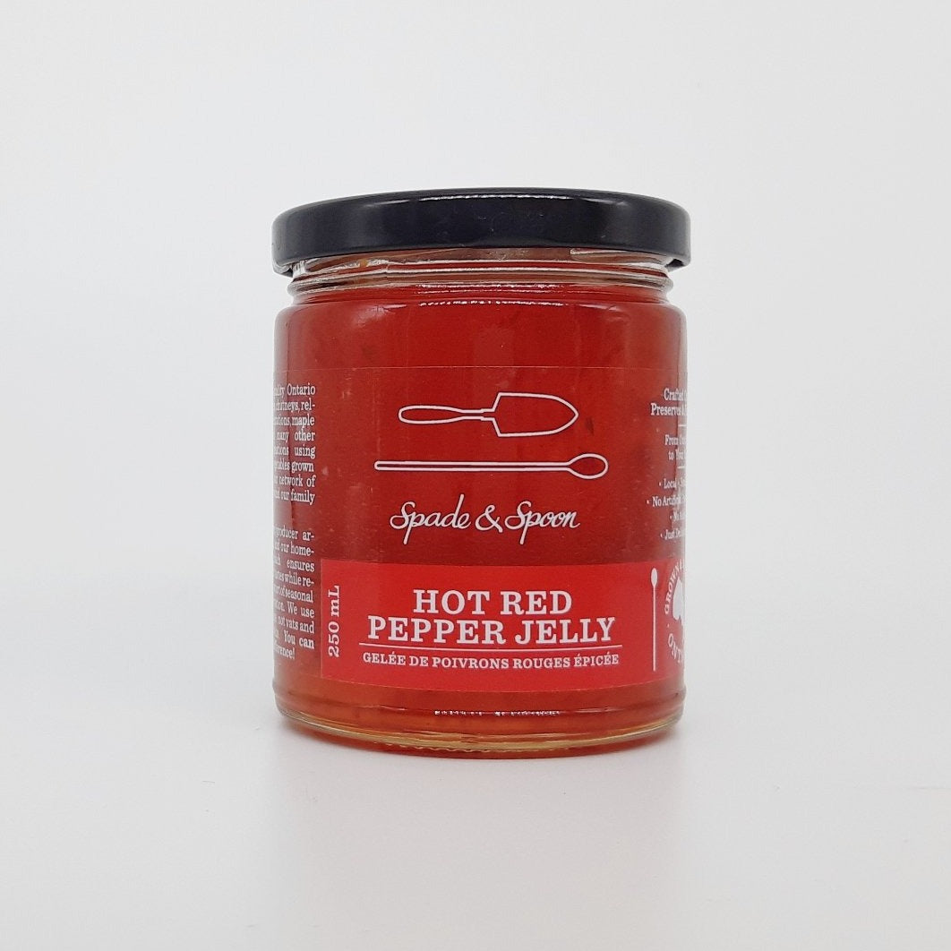 Jar of Hot Red Pepper Jelly