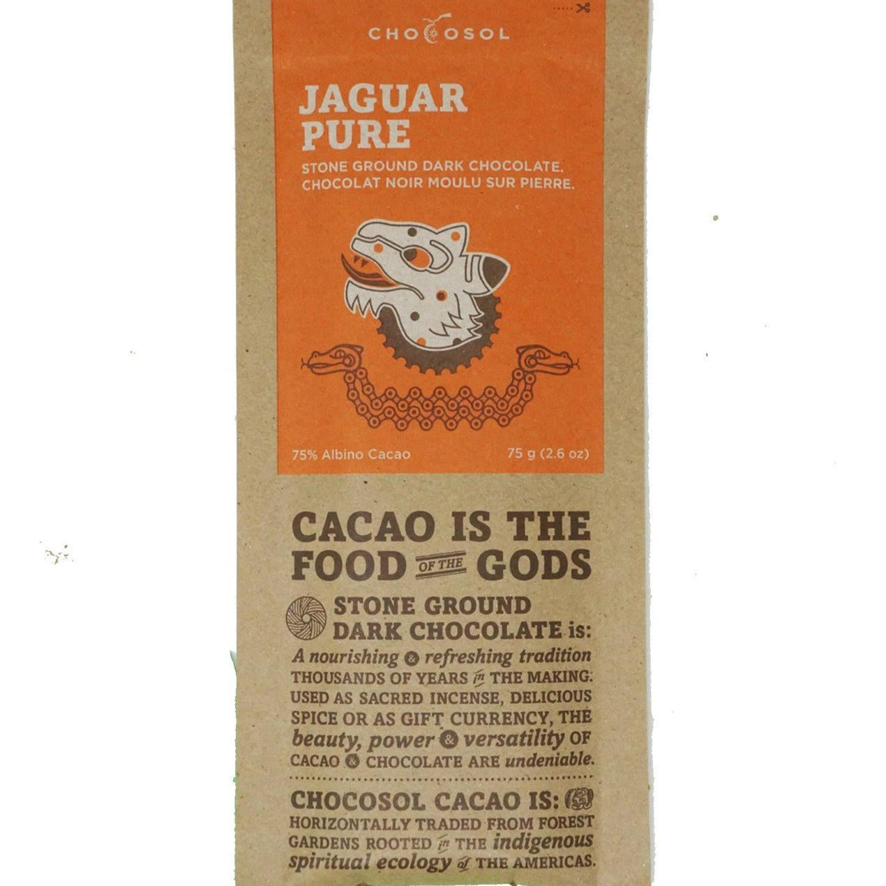 Bag of Jaguar Pure Chocolate.