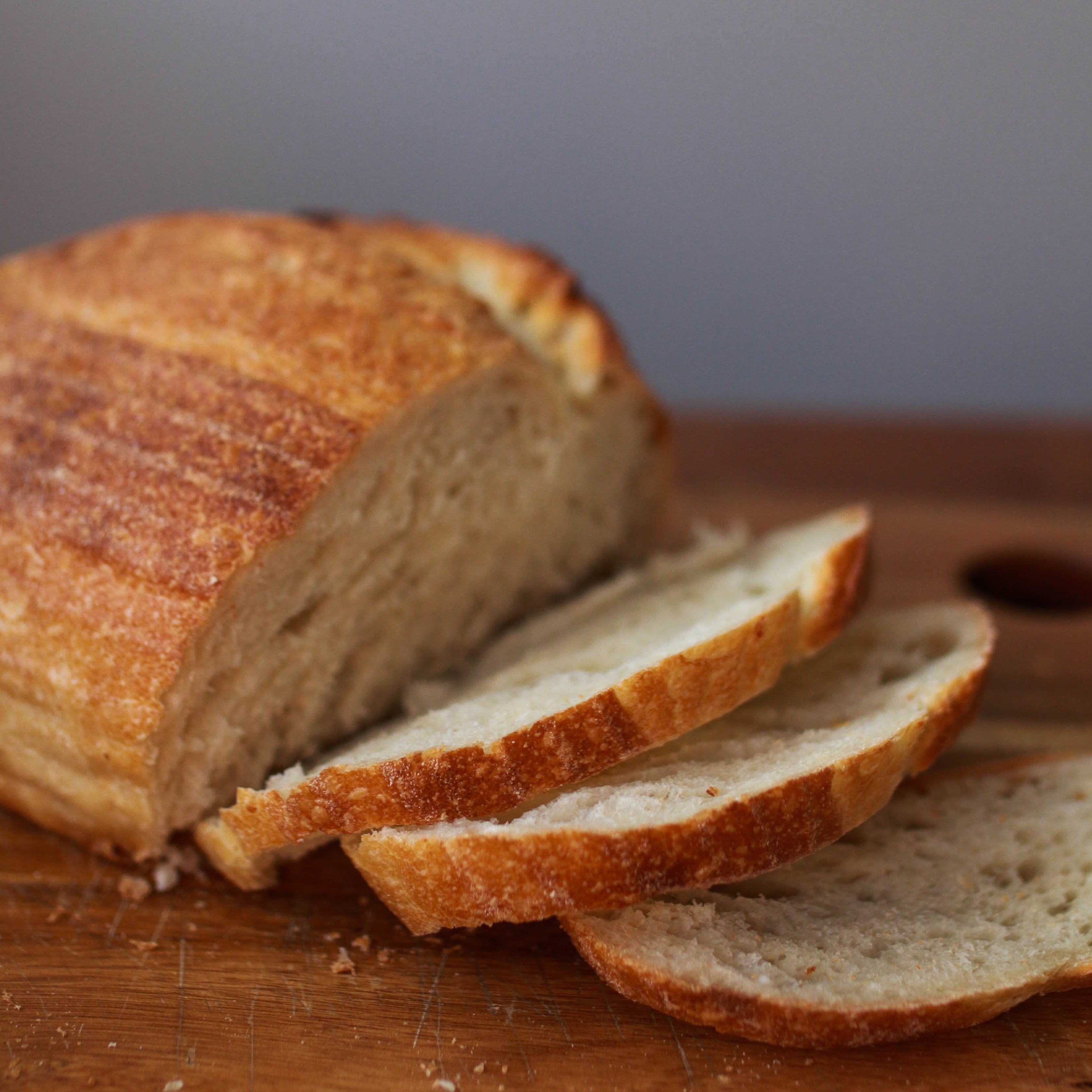 Sliced loaf of Country White Sourdough