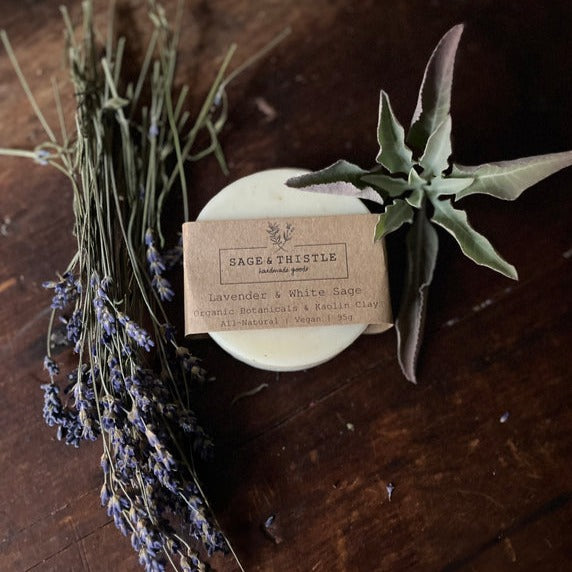 Soap, Lavender & White Sage (Round)